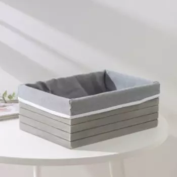 Корзина для хранения Доляна Storage, 28,51911 см, большая, цвет серый