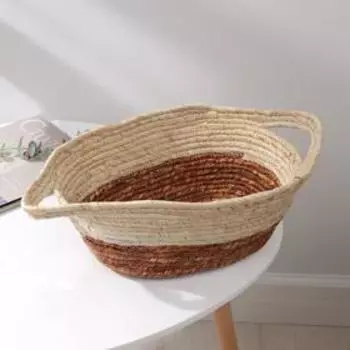 Корзина для хранения плетёная ручной работы Доляна «Тэри», с ручками, 462613 см, цвет коричневый