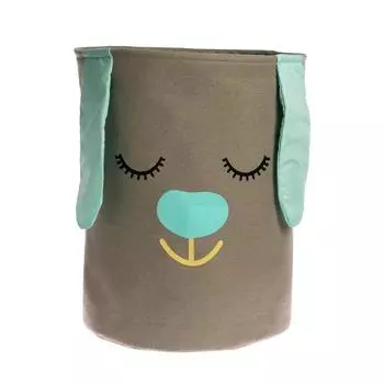 Корзина для хранения игрушек «Зайка» бирюзовый, 40×40×50 см