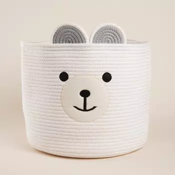 Корзина для хранения SL Home, плетёная, ручной работы, 353530 см, белая