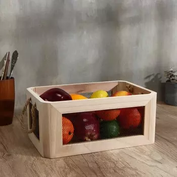 Корзина для хранения продуктов Italy, 322214 см, цвет светлое дерево