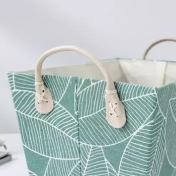 Корзина для хранения с ручками Доляна «Зелень», 31,5×21×21 см, цвет зелёный