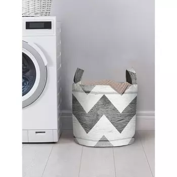 Корзина для хранения вещей «Будничный зигзаг», размер 35х35 см