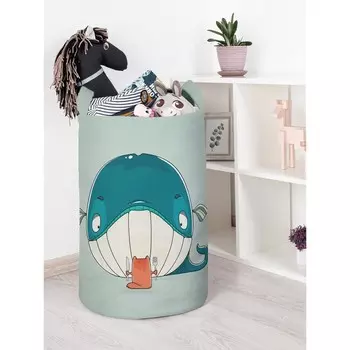Корзина для игрушек «Ужин котика, размер 40х60 см