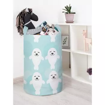 Корзина для игрушек «Танец морских котиков, размер 40х60 см