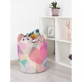 Корзина для игрушек «Боке из сердец, размер 35х35 см