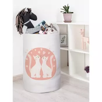 Корзина для игрушек «Кошачья любовь, размер 40х60 см