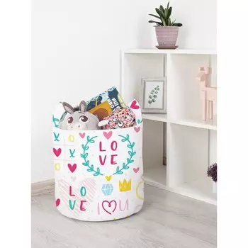 Корзина для игрушек «Крестики-нолики, размер 35х35 см