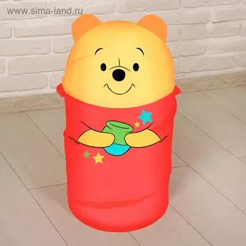 Корзина для игрушек Медвежонок Винни и его друзья с ручками и крышкой