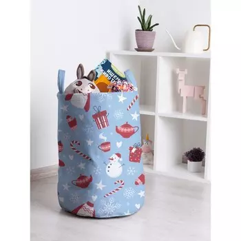 Корзина для игрушек «Новогоднее настроение, размер 35х50 см