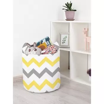 Корзина для игрушек «Зигзаговые перемены, размер 35х35 см
