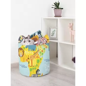 Корзина для игрушек «Веселая карта, размер 35х35 см