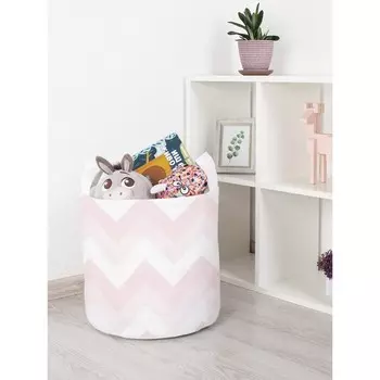 Корзина для игрушек «Зигзаговые тени, размер 35х35 см