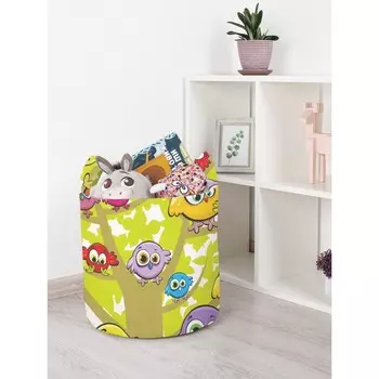 Корзина для игрушек «Птичье собрание, размер 35х35 см