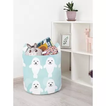 Корзина для игрушек «Танец морских котиков, размер 35х35 см