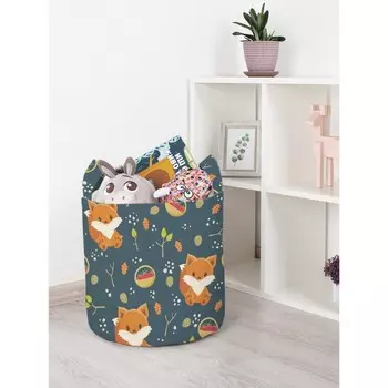 Корзина для игрушек «Лисички в лесу, размер 35х35 см