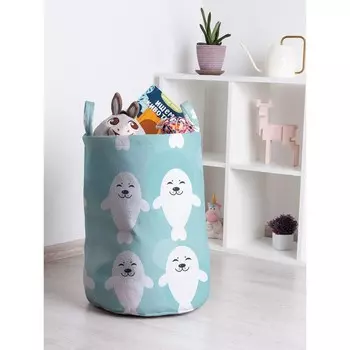 Корзина для игрушек «Танец морских котиков, размер 35х50 см