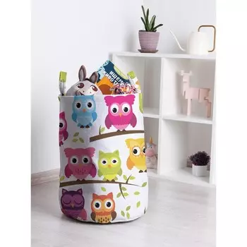 Корзина для игрушек «Совиное представление, размер 35х50 см