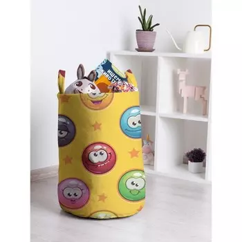 Корзина для игрушек «Эмоциональные шарики, размер 35х50 см
