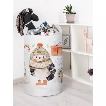 Корзина для игрушек «Рождественская сова, размер 40х60 см