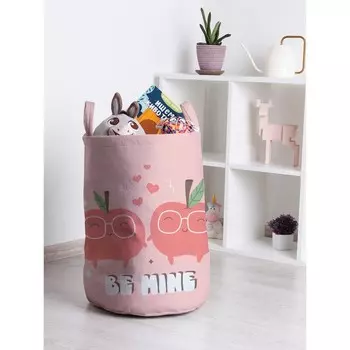 Корзина для игрушек «Счастливые яблочки, размер 35х50 см