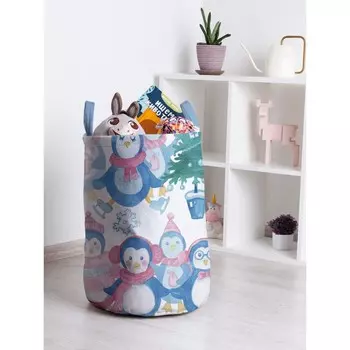 Корзина для игрушек «Семейство снеговиков, размер 35х50 см