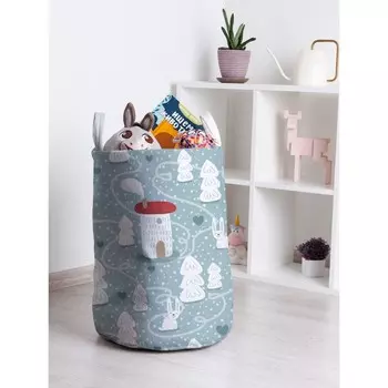 Корзина для игрушек «Снежное поселение, размер 35х50 см