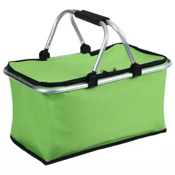 Корзина для пикника Maclay, складная, цвет зелёный