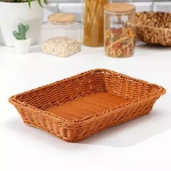 Корзина для продуктов Доляна, 3524,57 см, цвет коричневый