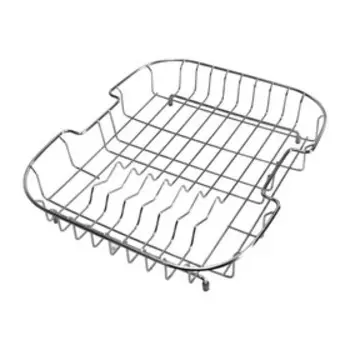Корзина для сушки на раковину OULIN 106 L, 410 х 350 х 90 мм, цвет хром