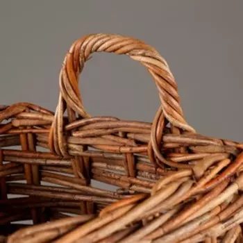 Корзина для зонтов, бежевая, 25х25х61