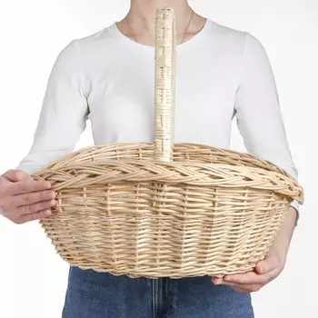 Корзина плетёная «Фруктовая», 354540 см, ручное плетение, ива