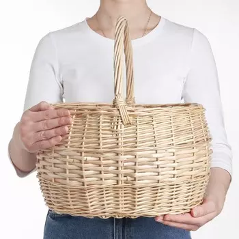 Корзина «Грибная», №2, 342837 см, 10 л, ручное плетение, лоза