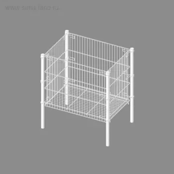 Корзина малая, глубина 510 (695х495х735 мм), цвет белый