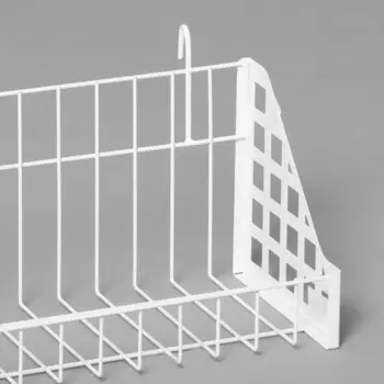 Корзина на сетку 60,516,519,5 см, цвет белый