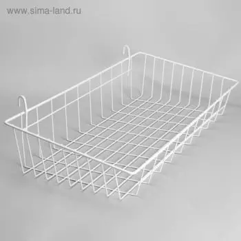 Корзина на сетку, большая, 6130,516 см, цвет белый