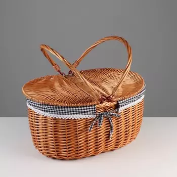 Корзина "Пикник", 40х30х22/40 см, 15 л, ива