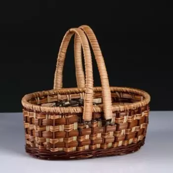 Корзина плетёная «Пикник», без крышки с 2 мя ручками, 262112/24, ротанг