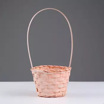 Корзина плетёная 139.5/28 см, персиковый, бамбук