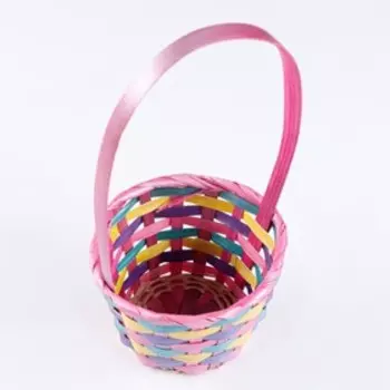 Корзина плетеная 13х9/32 см, разноцветный, бамбук