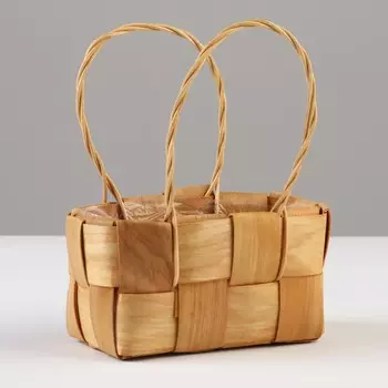 Корзина плетёная «Сумочка», 16117/18 см, секвойя