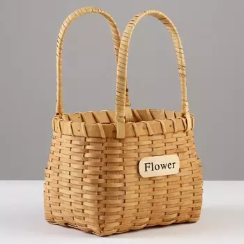 Корзина плетеная, 19,5 х 14 х 13/27 см, ротанг