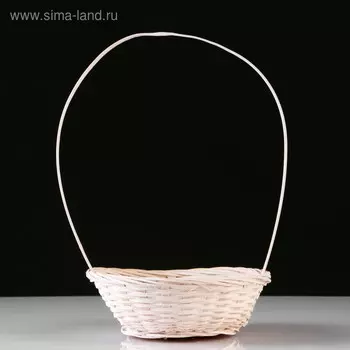 Корзина плетёная, 195 см, белый, бамбук