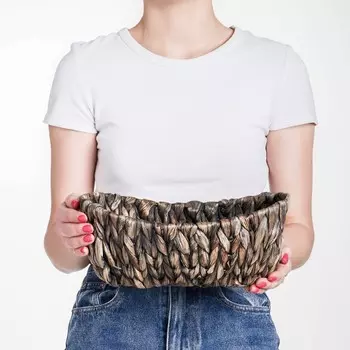 Корзина плетеная, 27х17х9/12, камыш