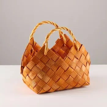 Корзина плетеная, 30х21х20/26 см, бамбук