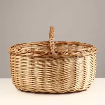 Корзина плетеная, 41х33х23/29 см, лоза