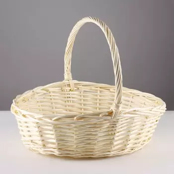 Корзина плетеная, 45х33х12/35 см, лоза