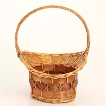 Корзина плетеная, 64х50х33х25х64 см, лоза