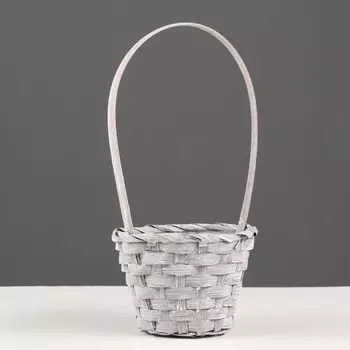 Корзина плетеная, бамбук, 13x9.5, h=28 см