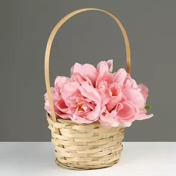 Корзина плетёная, d=17930 см, бамбук